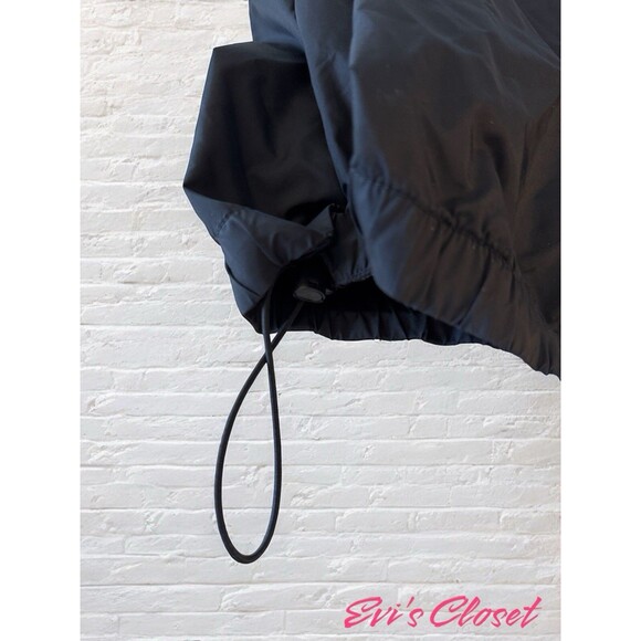 Acuity Mens Black Pullover Windbreaker Golf Rain Jacket 1/4 zip Hidden Hood Sz M - Picture 14 of 15